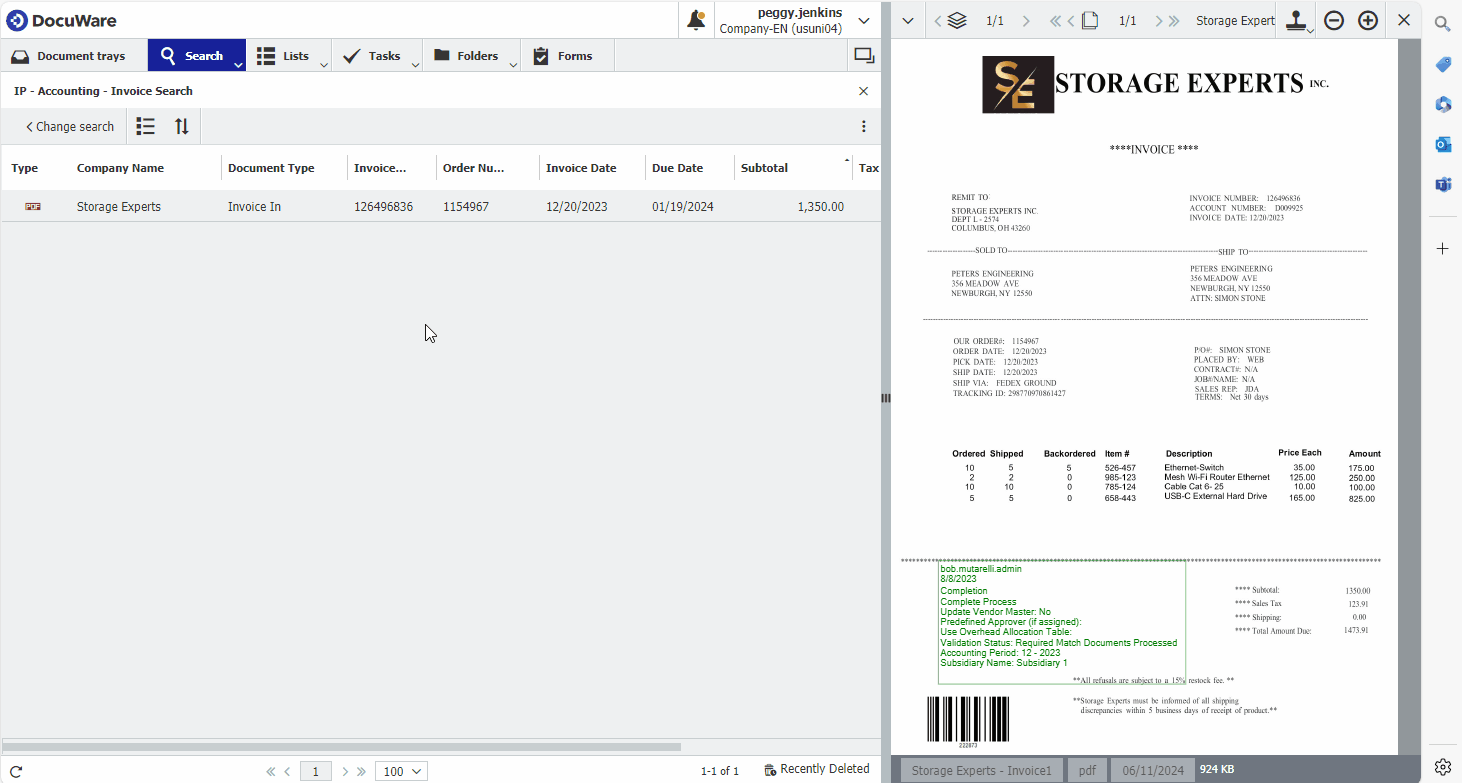 3 Change order within Client